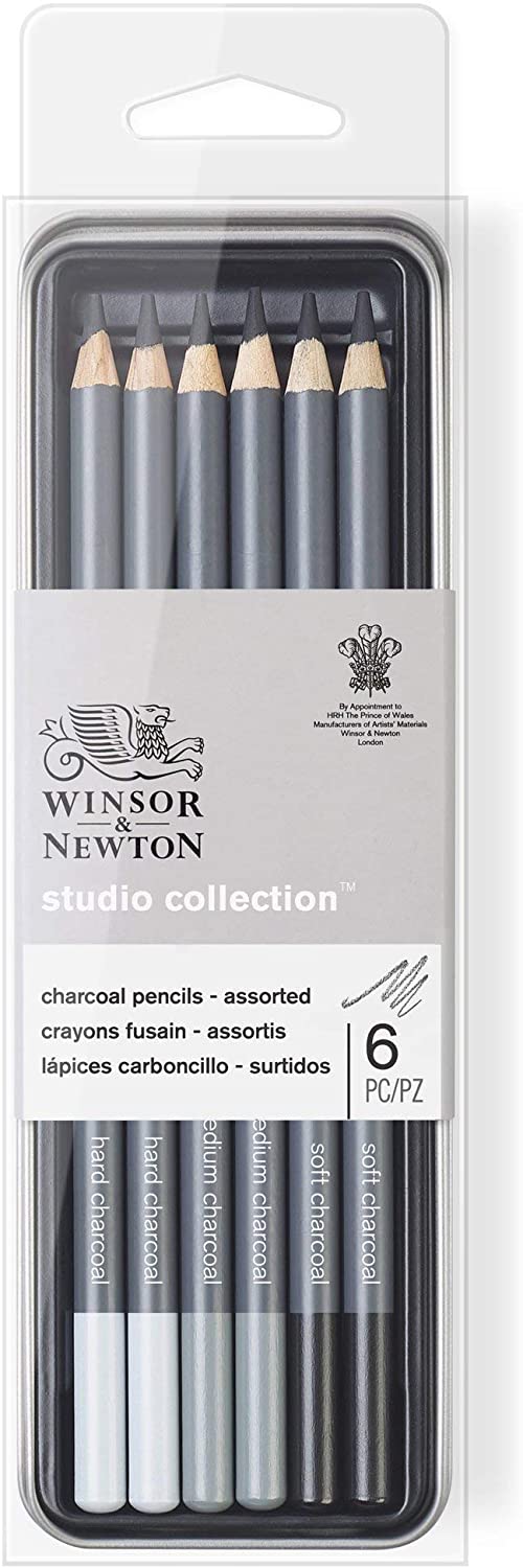 W&N - 6PC Charcoal Pencils