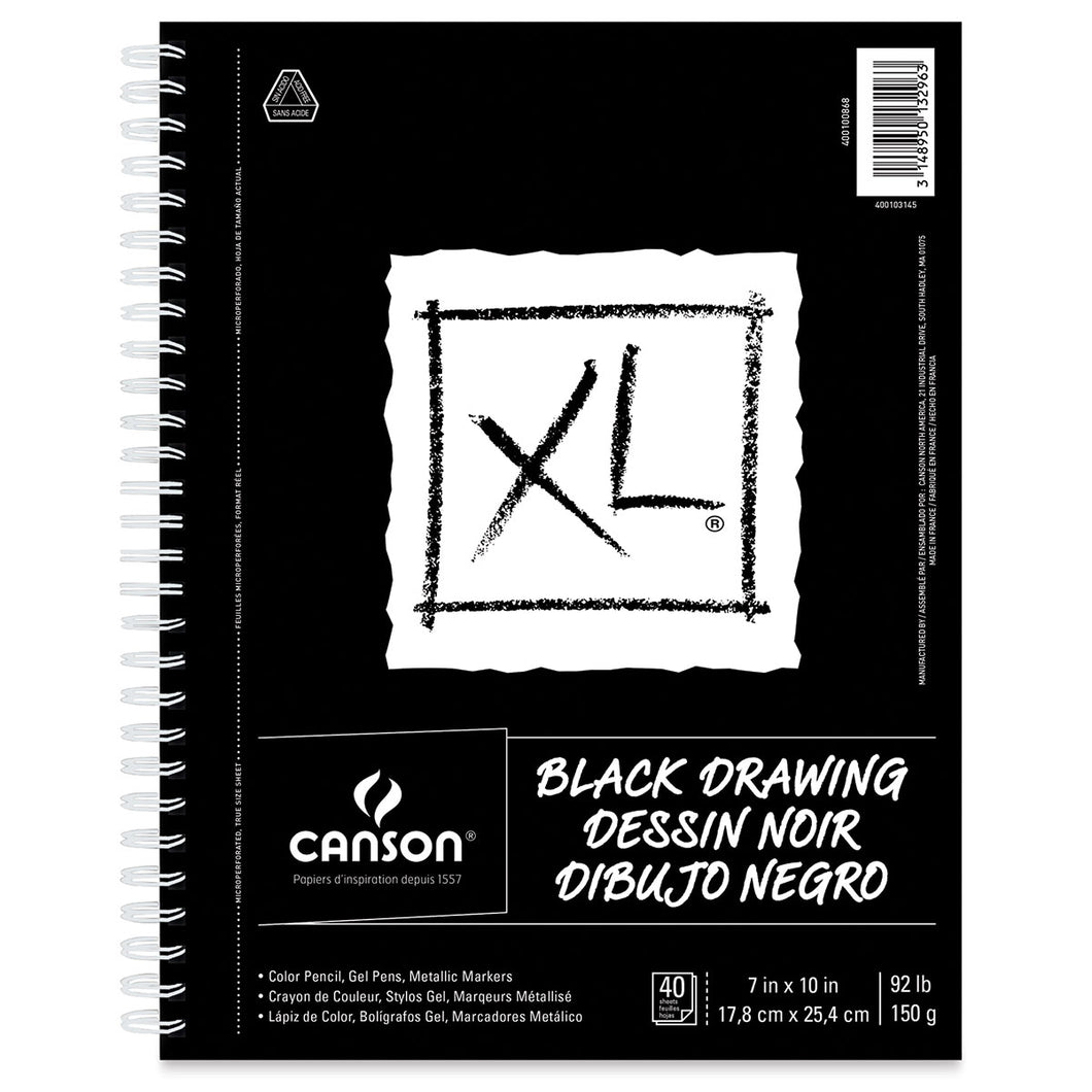 Canson XL Black Drawing Books