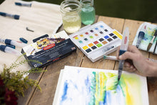 Load image into Gallery viewer, Derwent Inktense 12 Half Pan Paint Set