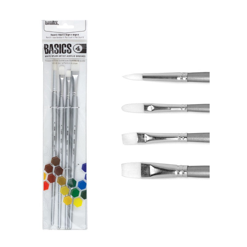 Liquitex Basics - 4PC Acrylic Brush Set