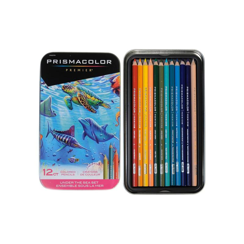 Prismacolor Premier Coloured Pencil Tin-Under the Sea 12/ST
