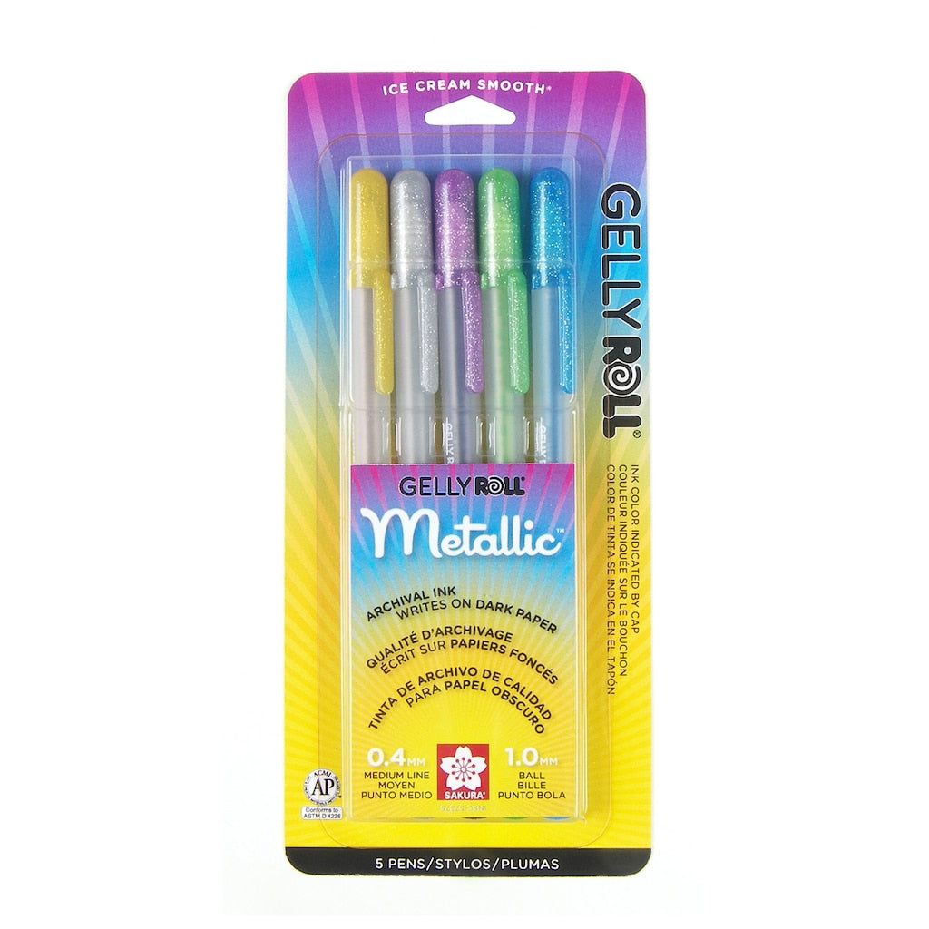 Sakura Gelly Roll - 5 Pack Metallic Pens