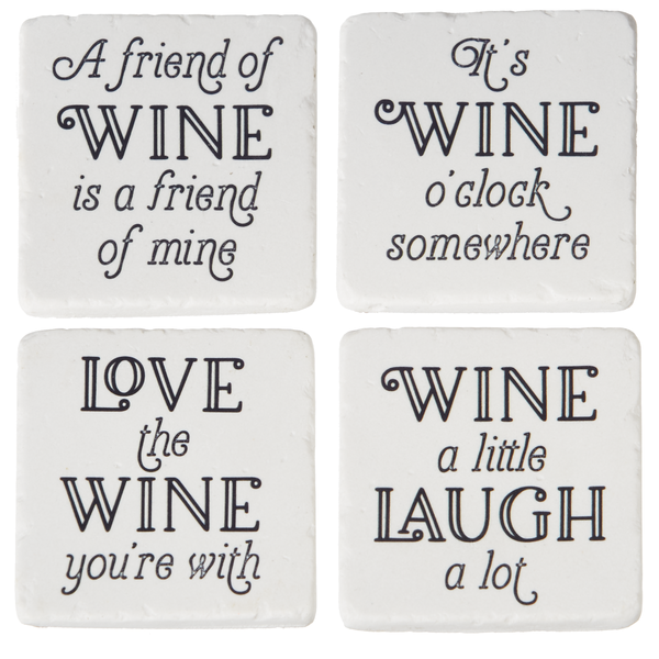 Wine Sayings Coaster (4 pc. set)