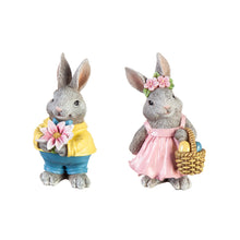 Load image into Gallery viewer, Polyresin Rabbit Table Décor Set of 2
