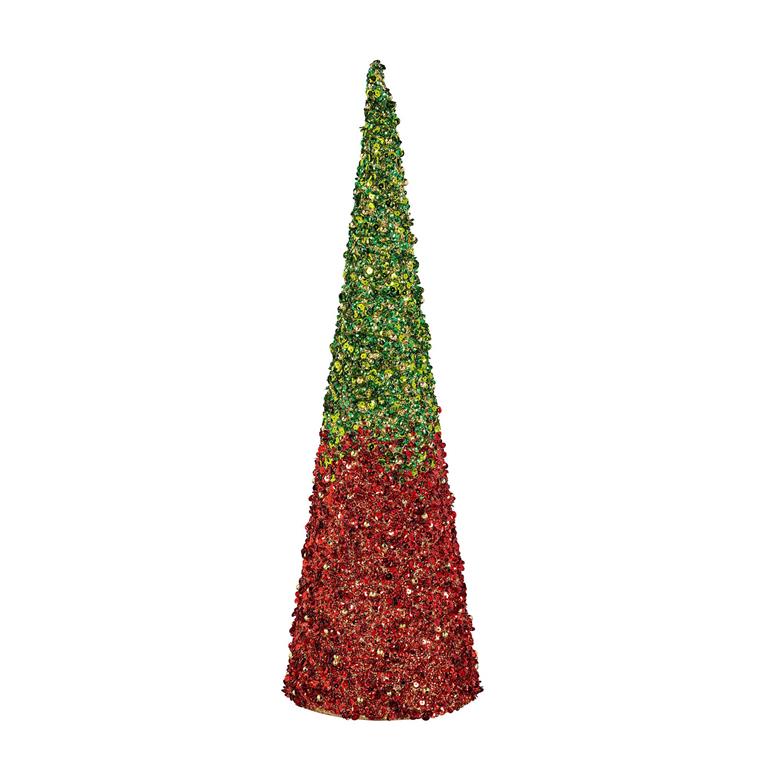 Joyful Traditions Table Décor Glitter Conical Paper Set 3