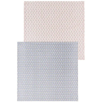 Set of 2 TeaTowels Floursack Bouquet