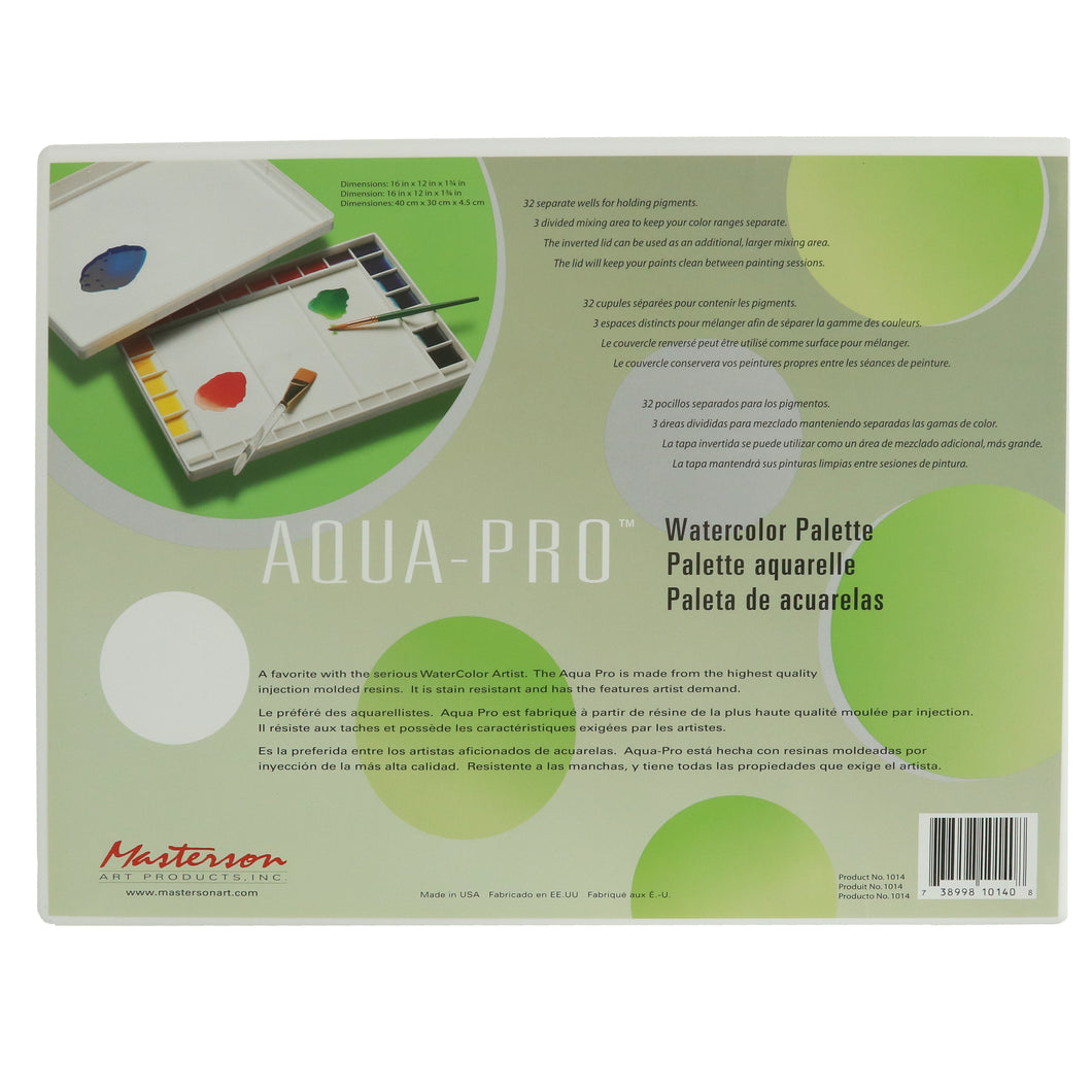 Aqua-Pro Watercolour Paint Palette
