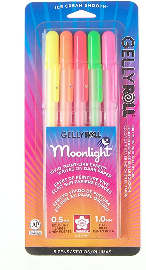 Sakura Gelly Roll - 5 Pce. Assorted Moonlight Pens