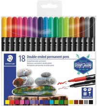 Load image into Gallery viewer, Staedtler - 18PC Double Ended Permanent Pens
