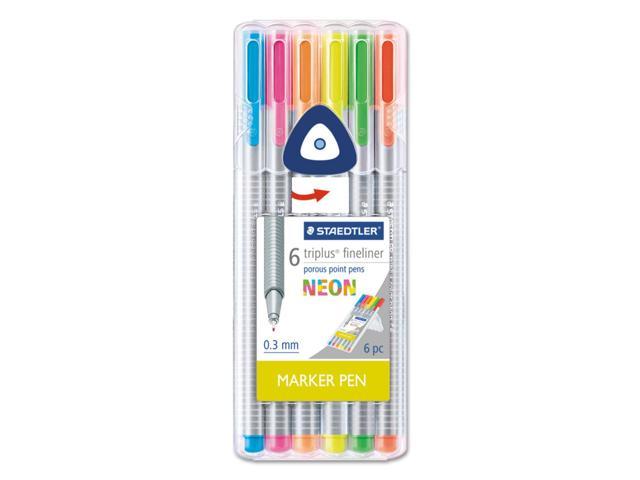 Staedtler 6 Pack - Neon Triplus Fineliner Pens