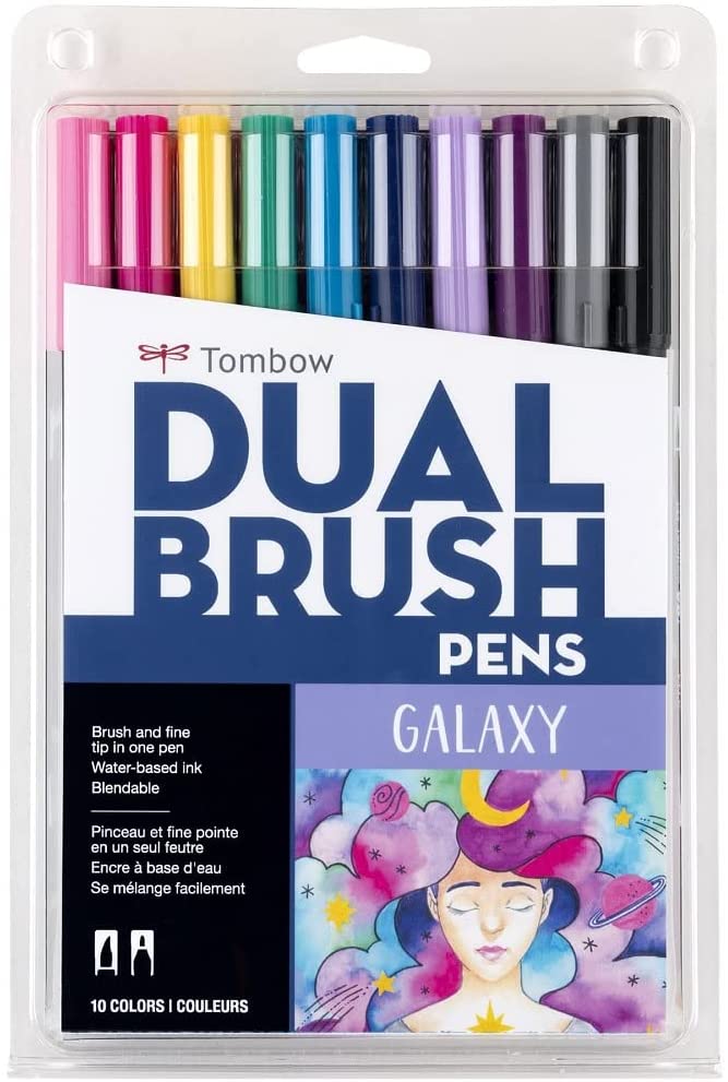 Tombow Dual Brush Pens - 10 Pack Galaxy